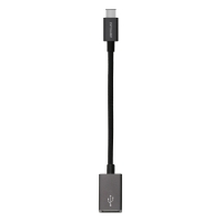 First Champion USB Type-C to USB 3.0 Adaptor - Nylon Braided with Metallic Casing - Dark Grey
