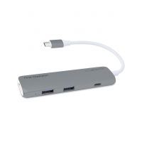 First Champion USB Type-C Hub - 4 in 1 (HDMI, USB, USB-C) - Grey